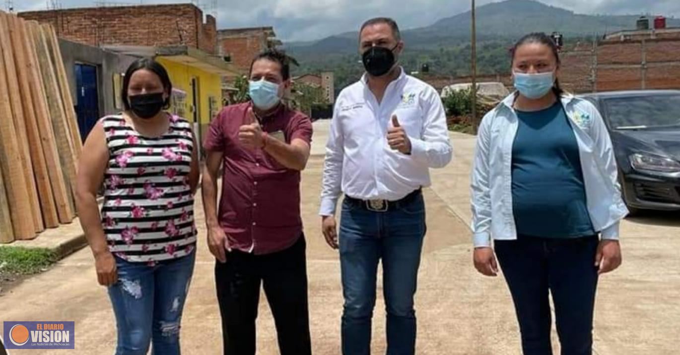 Gobierno de Zacapu y Sedatu, supervisan obras de drenaje en la colonia Ampliación Maravillas