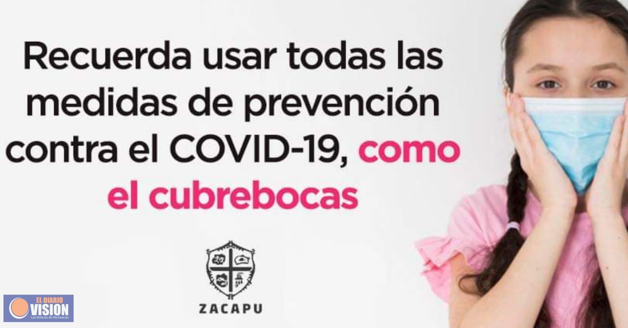 Gobierno de Zacapu, llama a continuar aplicando las medidas de salud vigentes