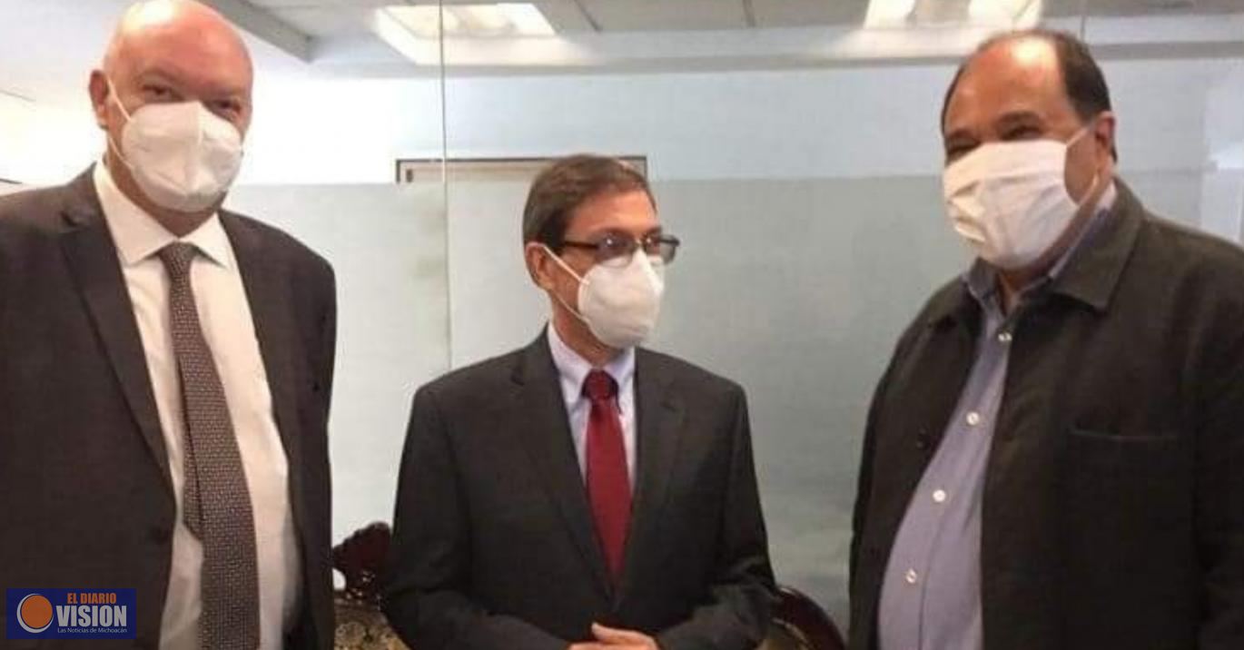 Lázaro Cárdenas Batel, recibe al Canciller de Cuba, Bruno Rodríguez 