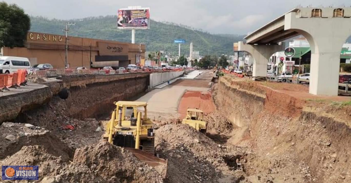 Avanzan trabajos de construcción del Distribuidor Vial 