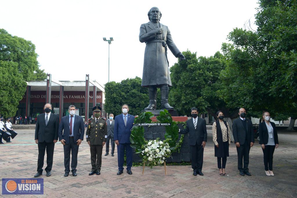Gobierno de Morelia conmemora el CCX aniversario luctuoso de Don Miguel Hidalgo y Costilla