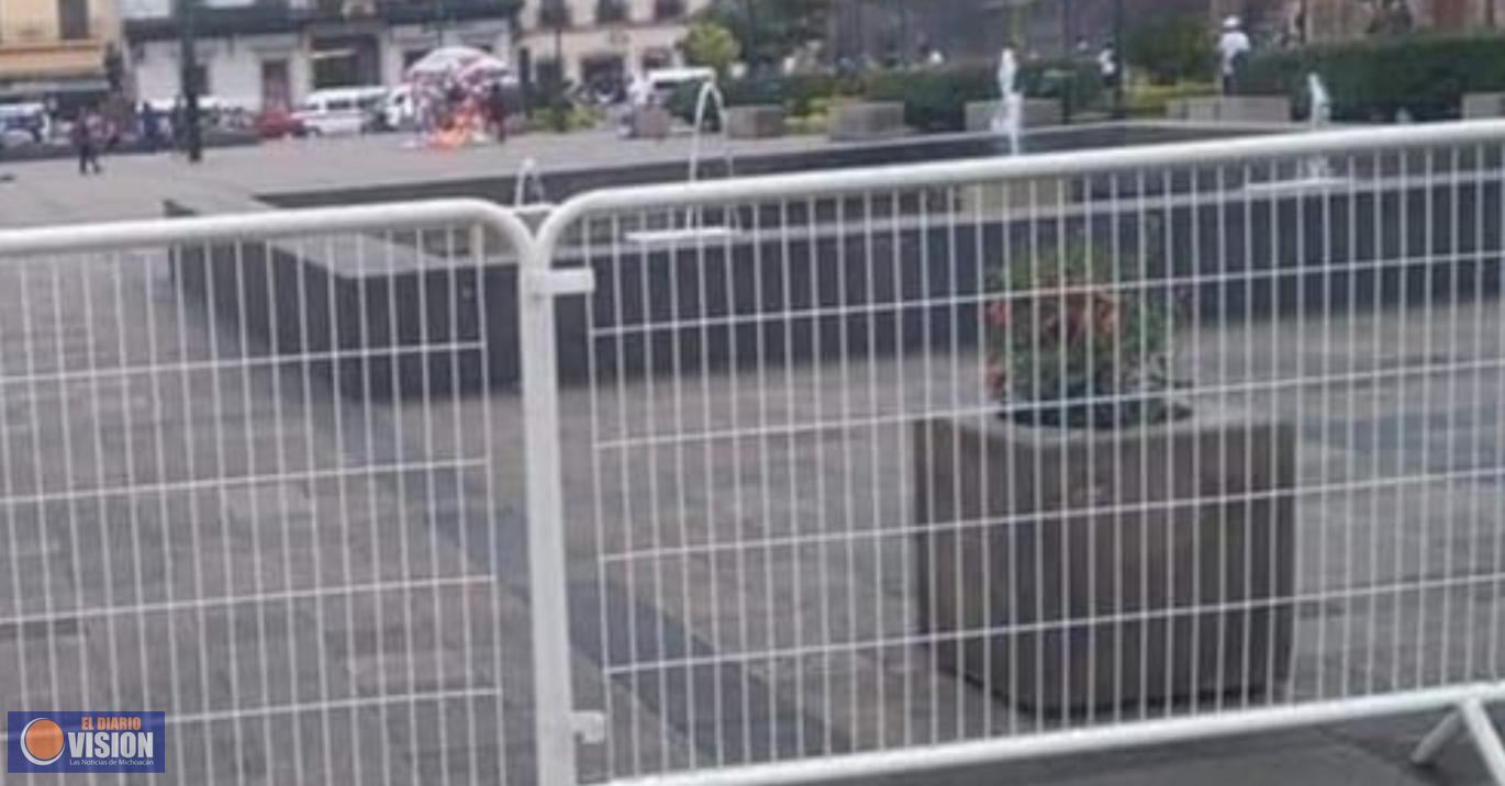 Cierran plazas públicas en Morelia, por tercera ola de contagios