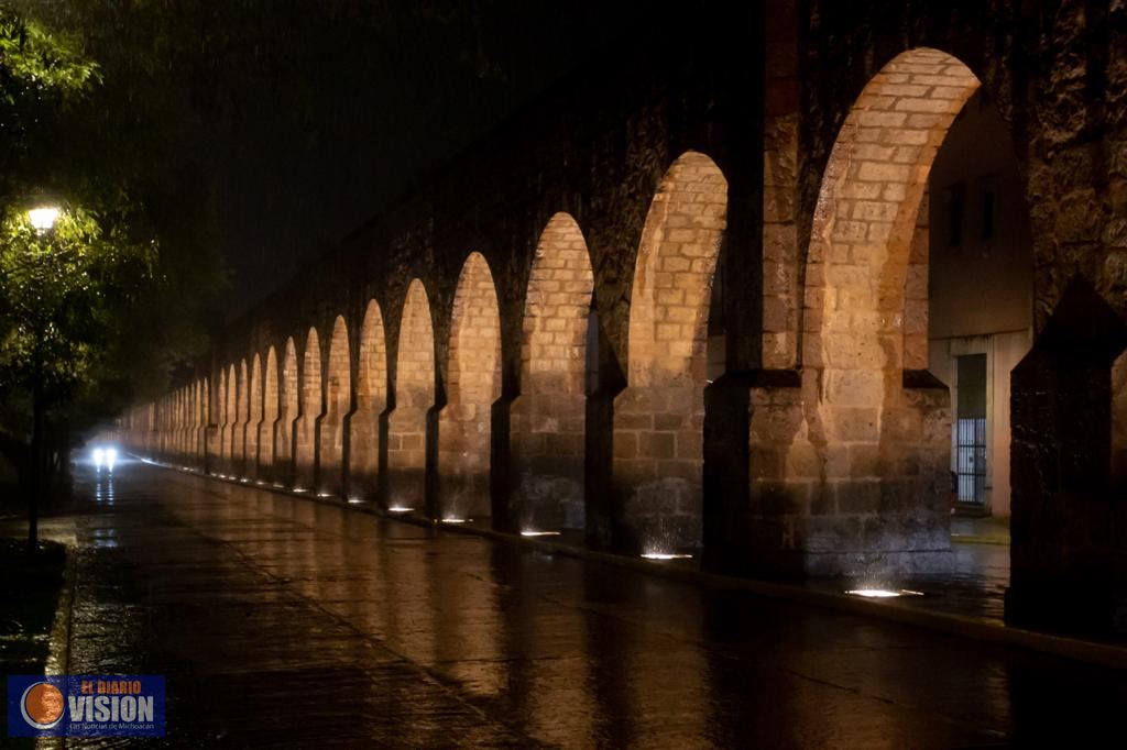 Concreta Gobierno de Morelia mantenimiento al alumbrado del Acueducto