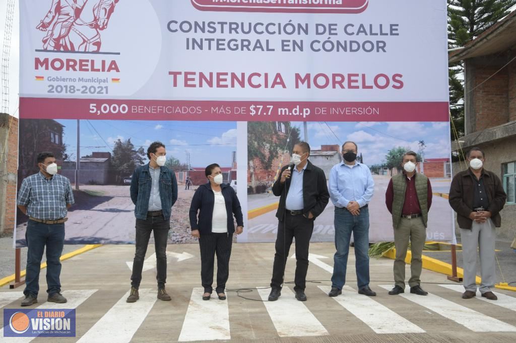 Humberto Arróniz cumple compromisos del Gobierno de Morelia en tenencias Santa María  y  Morelos