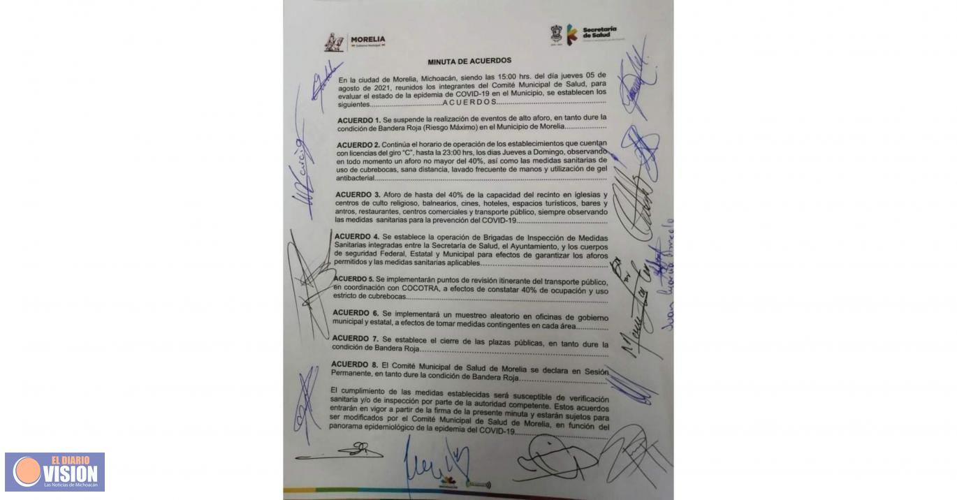 Reducen a 40 % aforo a bares, iglesias, restaurantes y transporte público 