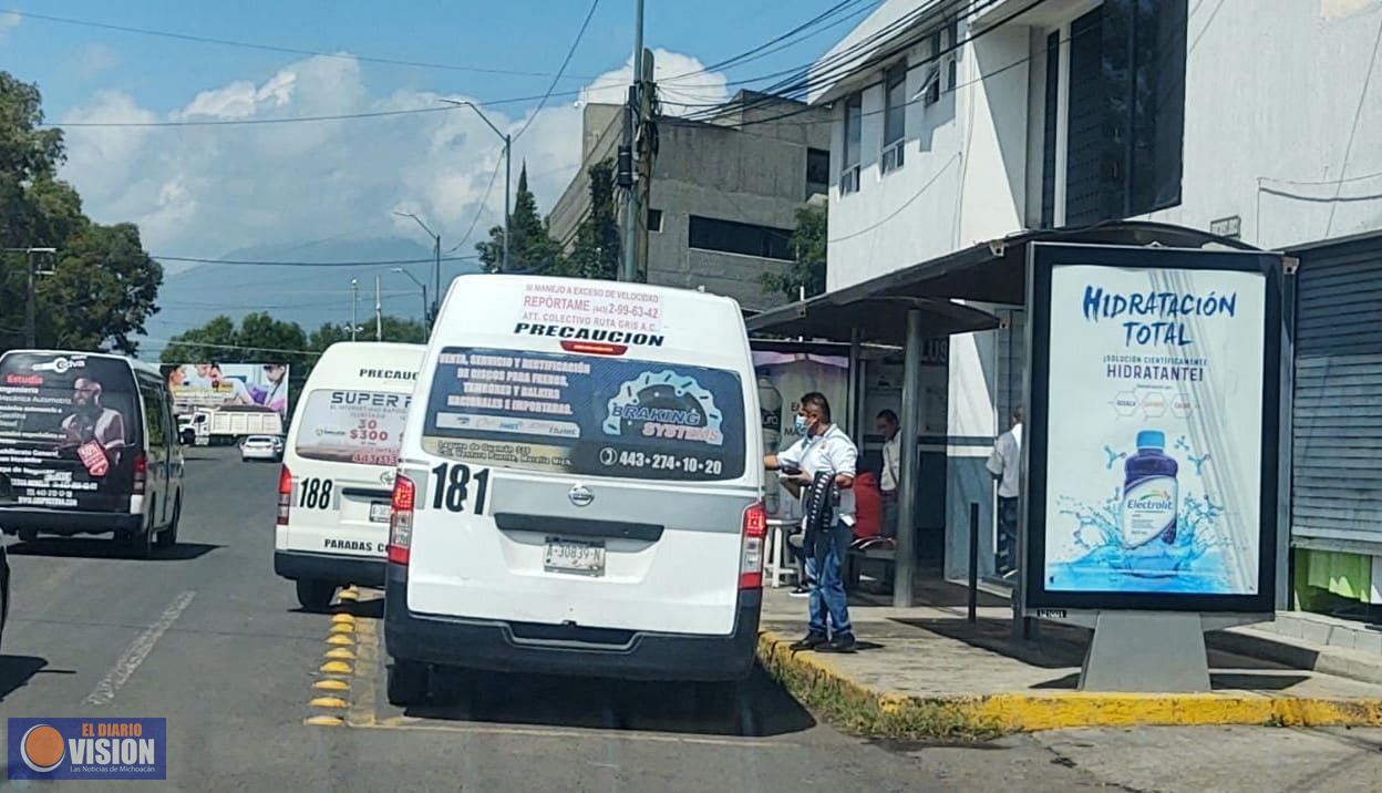 Invitan a usuarios del transporte público, a respetar medidas sanitarias