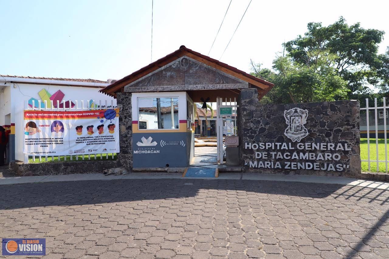 Hospital General de Tacámbaro, al 100% en ocupación de camas COVID-19