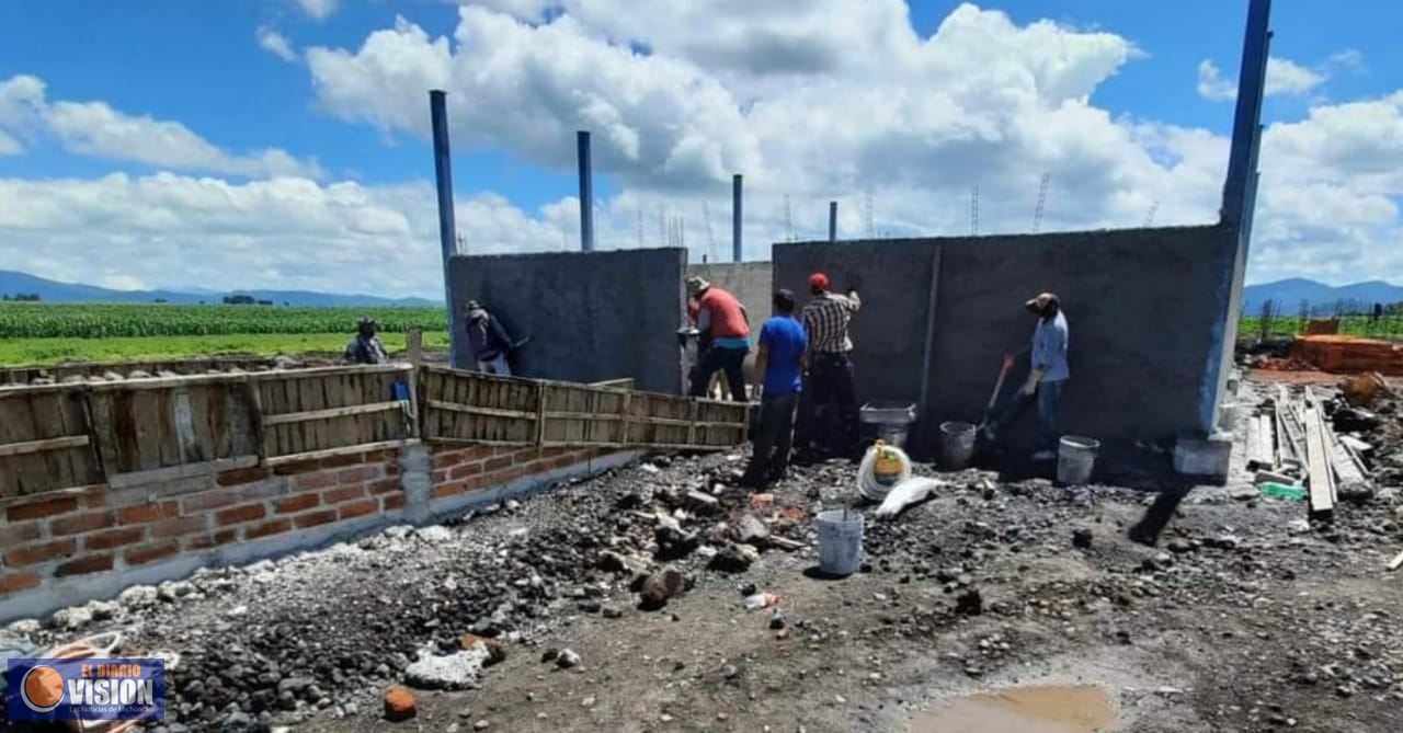 Avanzan, trabajos de construcción del nuevo Rastro Municipal de Zacapu