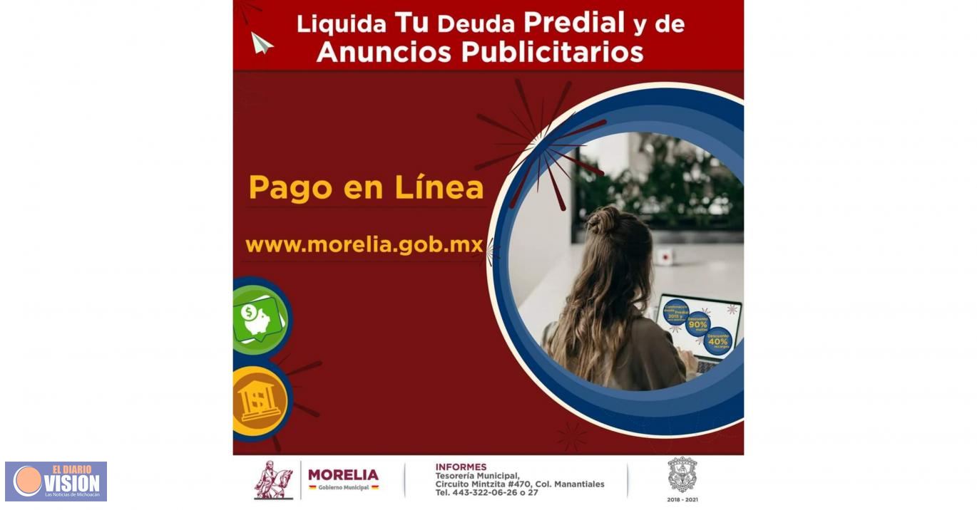 Ayuntamiento de Morelia,ofrecerá descuentos en multas y recargos,durante el mes de agosto 
