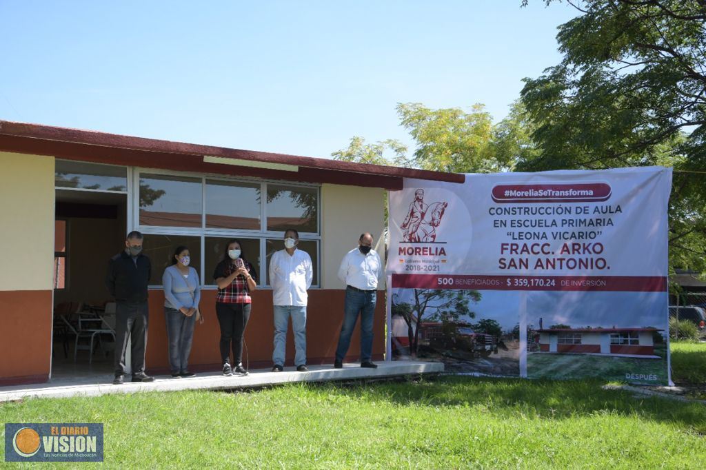 Gobierno de Morelia invirtió 22.5 mdp en infraestructura educativa, destaca Humberto Arróniz 