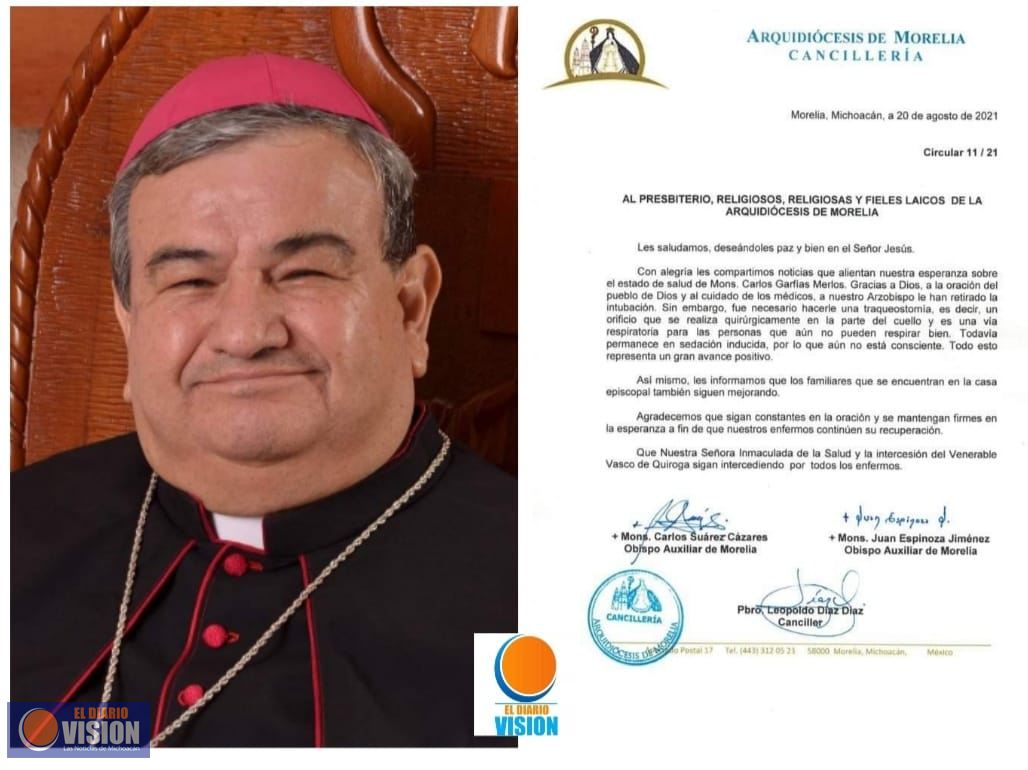 Retiran intubación al arzobispo Carlos Garfias Merlos 