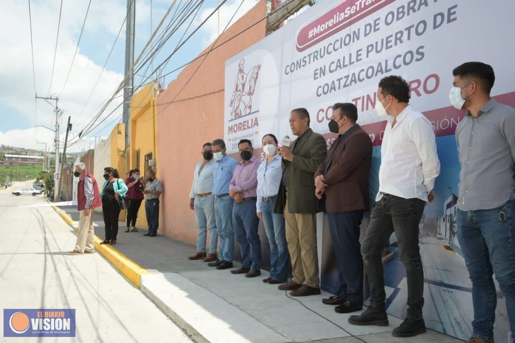 Humberto Arróniz inaugura 4 obras al norponiente de Morelia, generarán mayor desarrollo