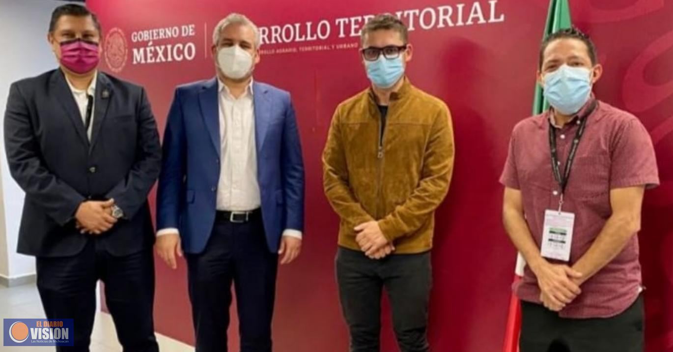 Nacho Campos, acude a Sedatu, a gestionar infraestructura de movilidad urbana