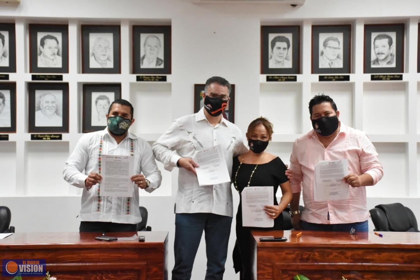  Gobierno Municipal Pacta Convenio de Cordialidad con ArcelorMittal 