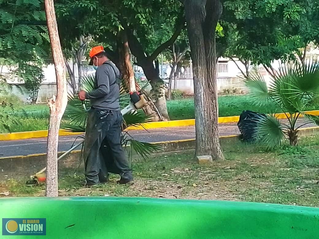 Exhortan a la población a mantener limpios los parques