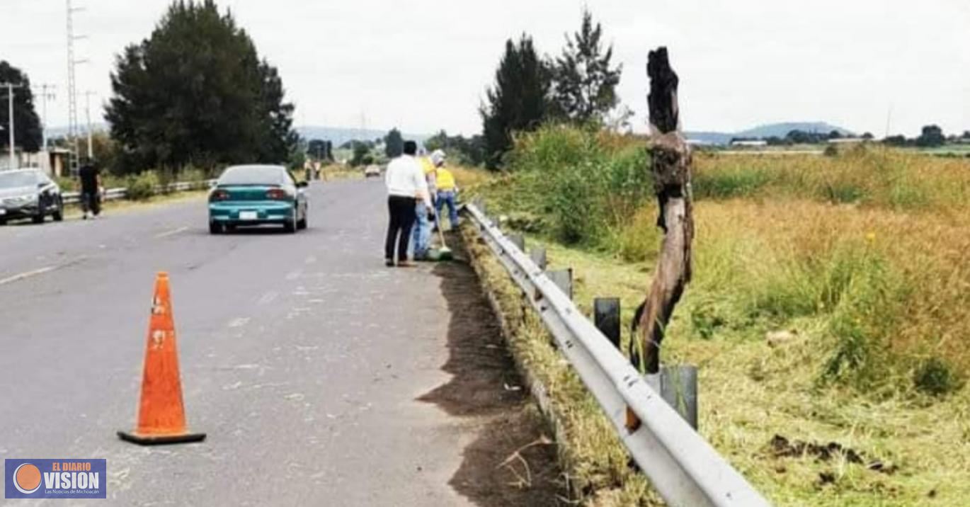 Ayuntamiento de Zacapu, implementa acciones para evitar accidentes en carreteras 