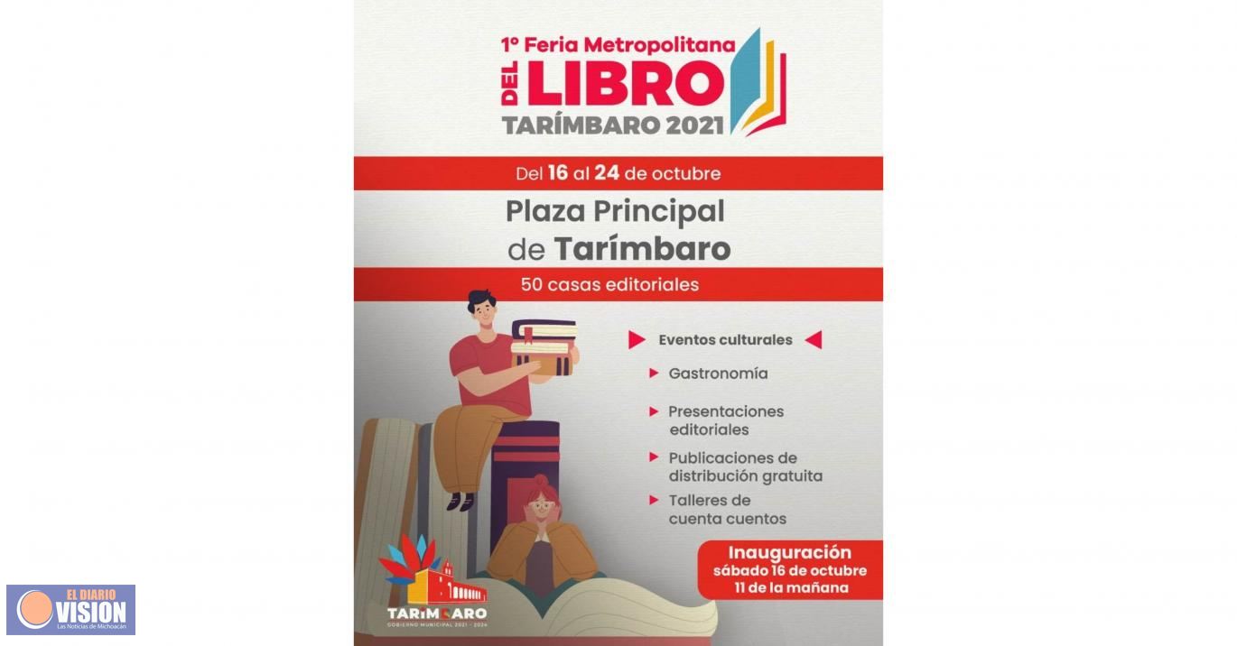 Invitan a presenciar la primera edición de la Feria Metropolitana del Libro en Tarímbaro