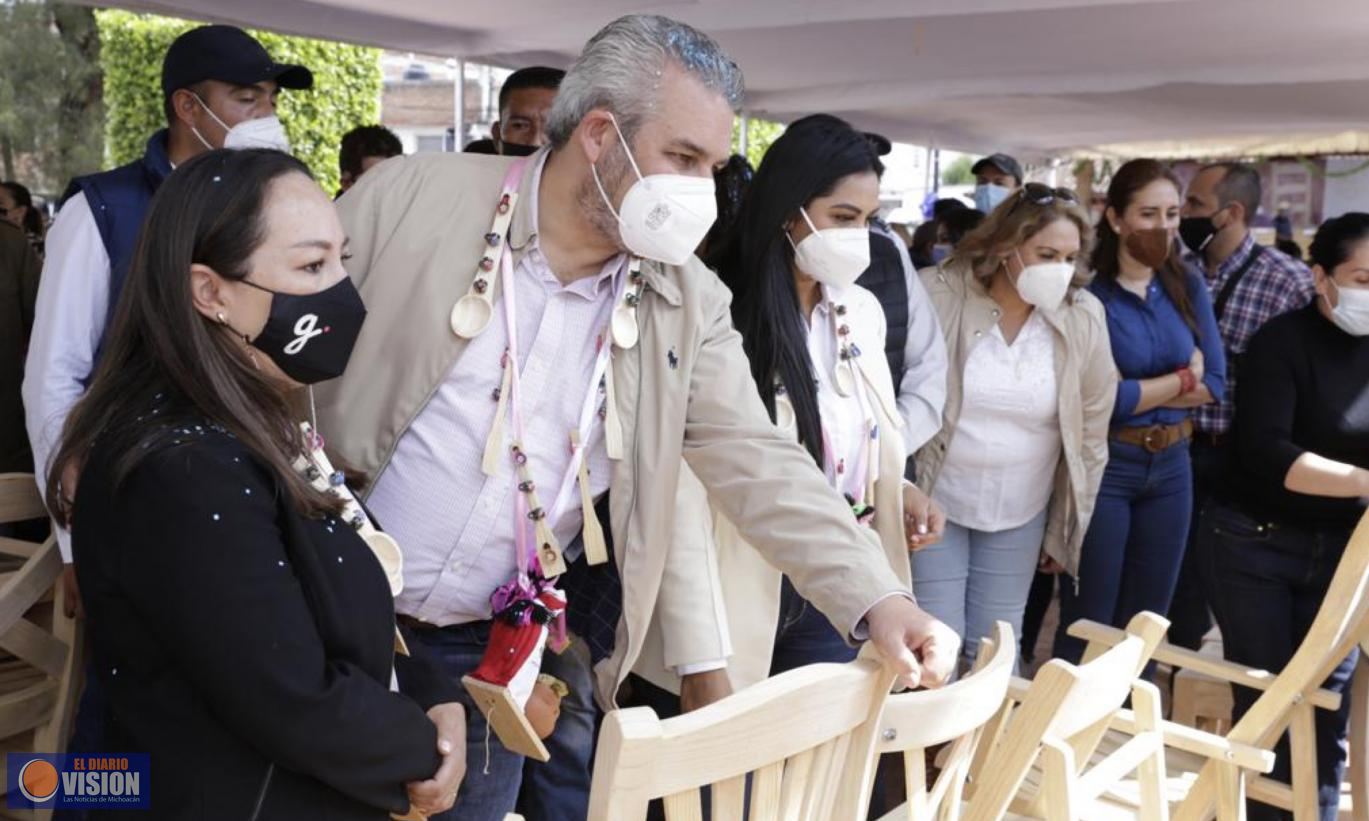 Artesanía Michoacana llegará a Los Pinos para su comercialización: Alfredo Ramírez