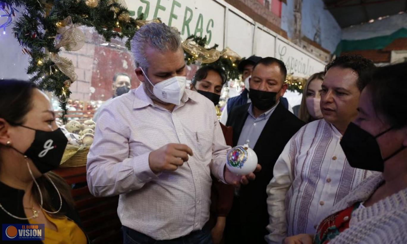 Inauguró Gobernador Feria de la Esfera en Tlalpujahua  
