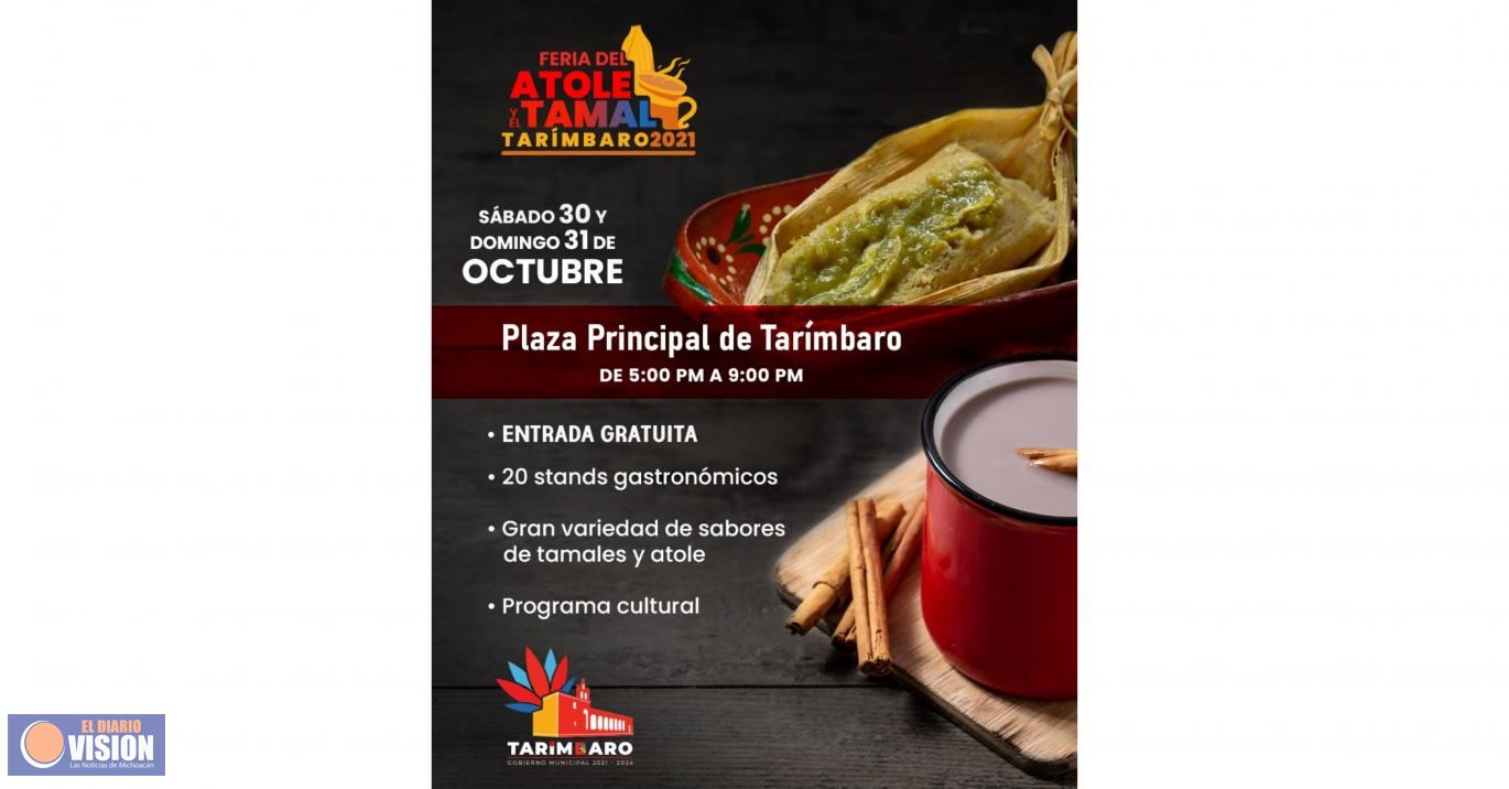 Tarímbaro celebrará la primera Feria del Atole y del Tamal
