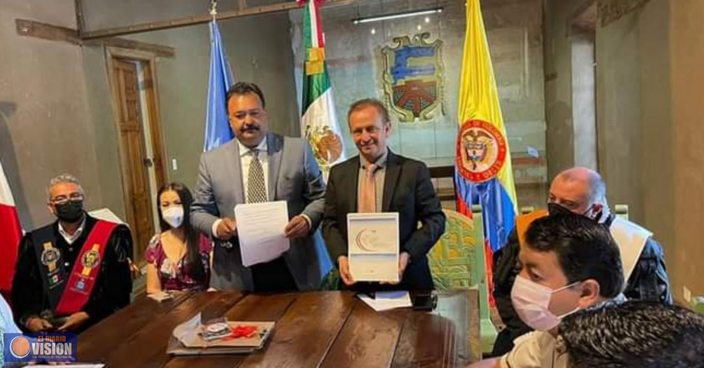 Anuncian próximo hermanamiento de Pátzcuaro  con el municipio colombiano de Sopó 