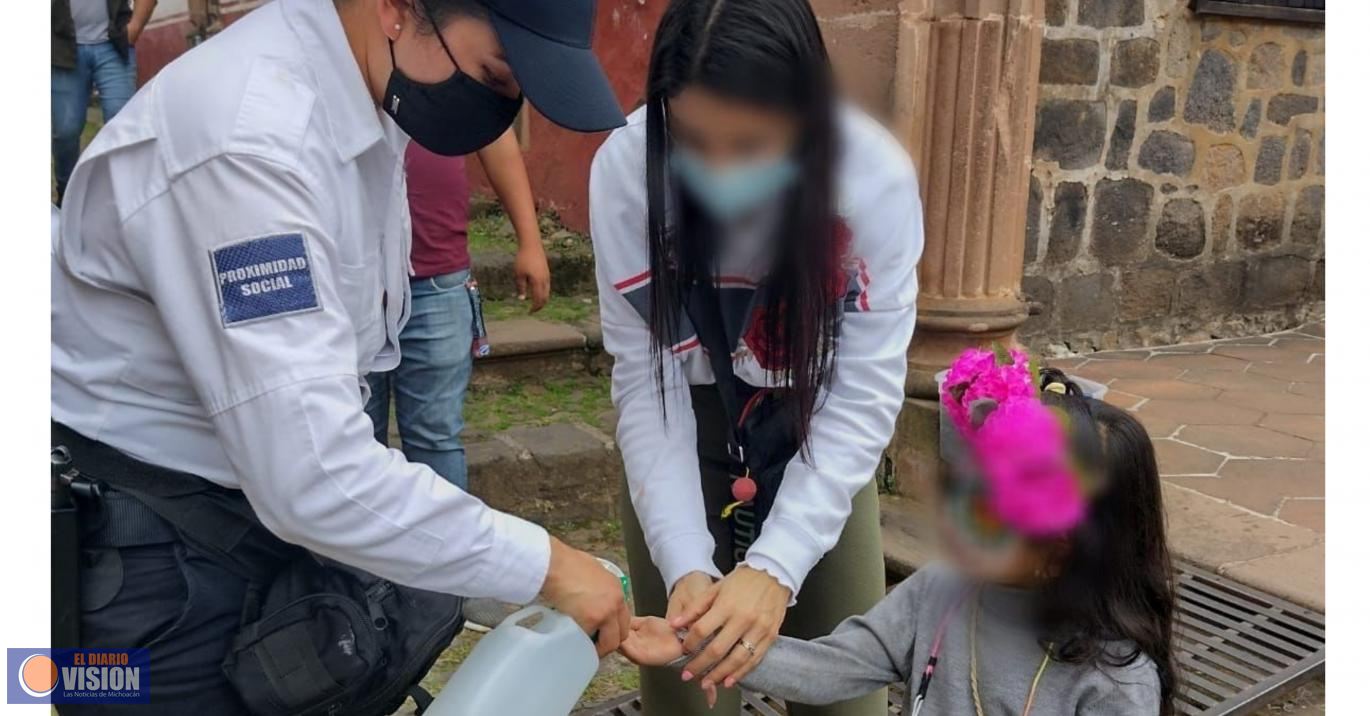 Policía de Pátzcuaro brinda asistencia cerca de mil 400 turistas