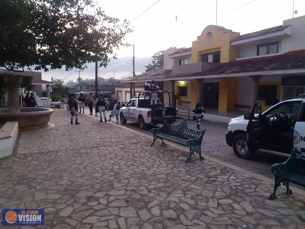 SSP, Sedena, GN, y FGE fortalecen los esquemas de seguridad en Chinicuila