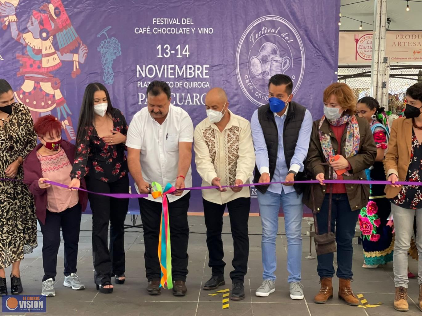 Con éxito arranca el Festival Del Café, Chocolate y Vino en Pátzcuaro