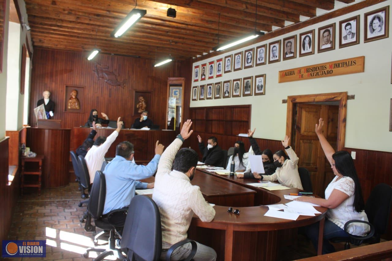 Cabildo de Pátzcuaro,realiza sesión ordinaria