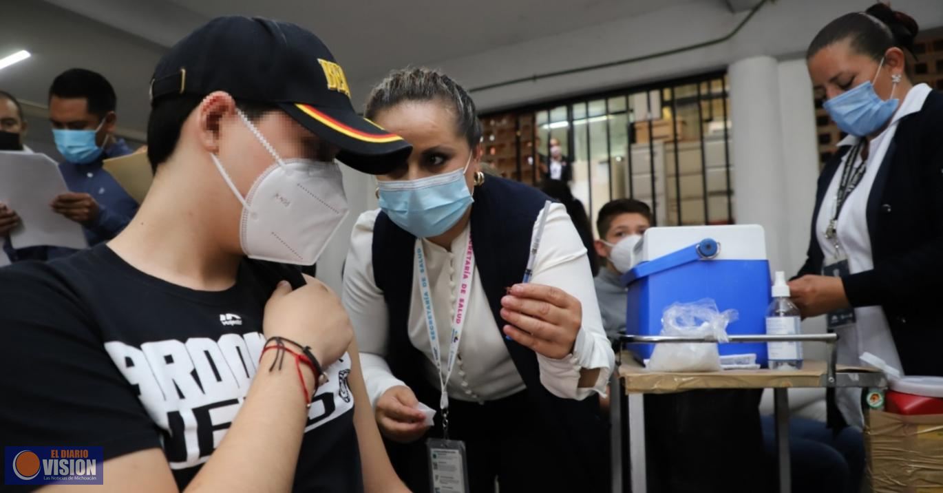 Hasta el momento, 188 menores han completado esquemas de vacunación anti COVID-19
