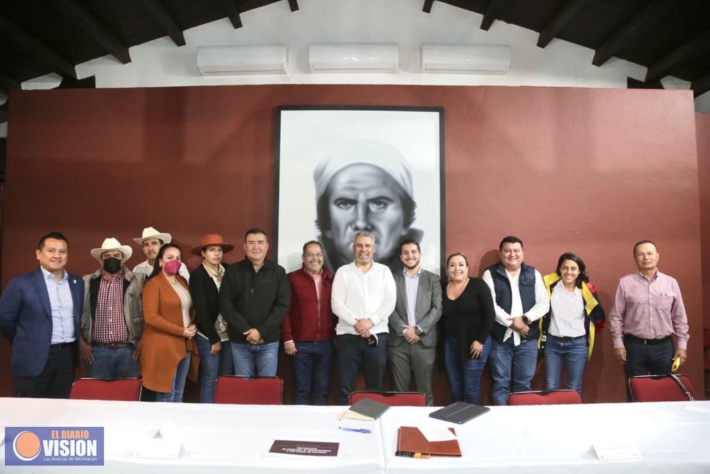 Reitera Bedolla apoyo a municipios con fondos específicos para el 2022