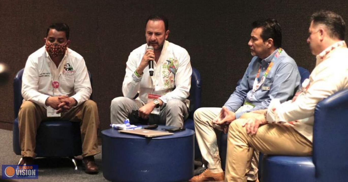 Mauricio Prieto, participó en la presentación sobre las mariposas monarca 