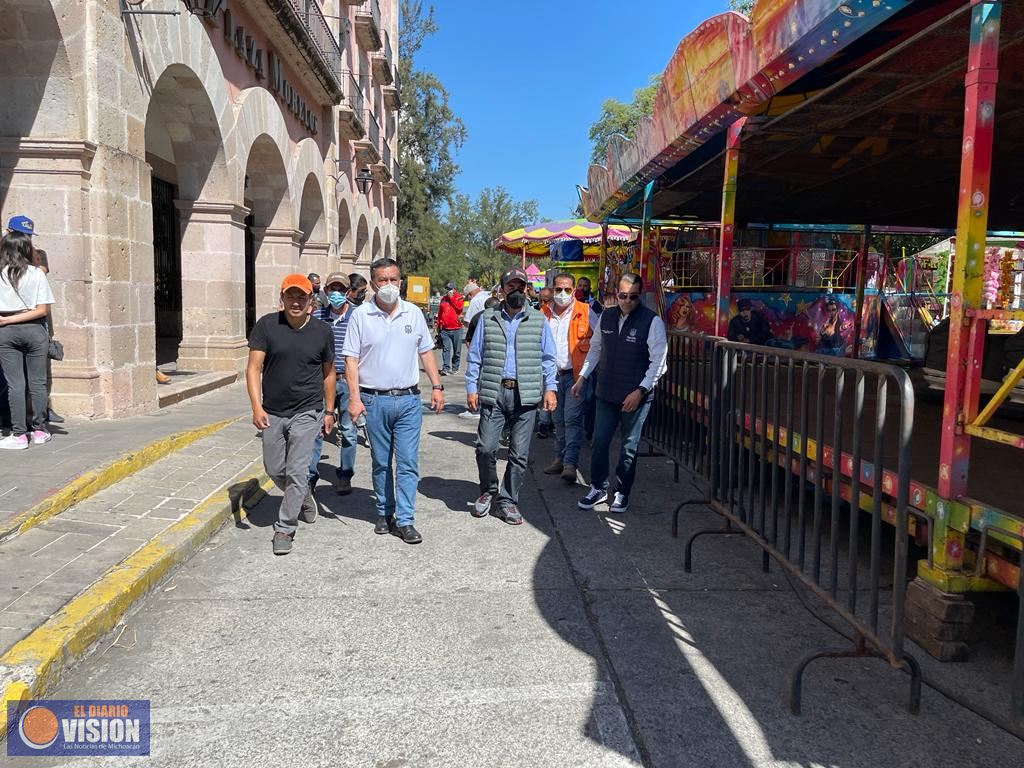 Todo listo para celebrar las Fiestas Guadalupanas; instalan 70% de locales