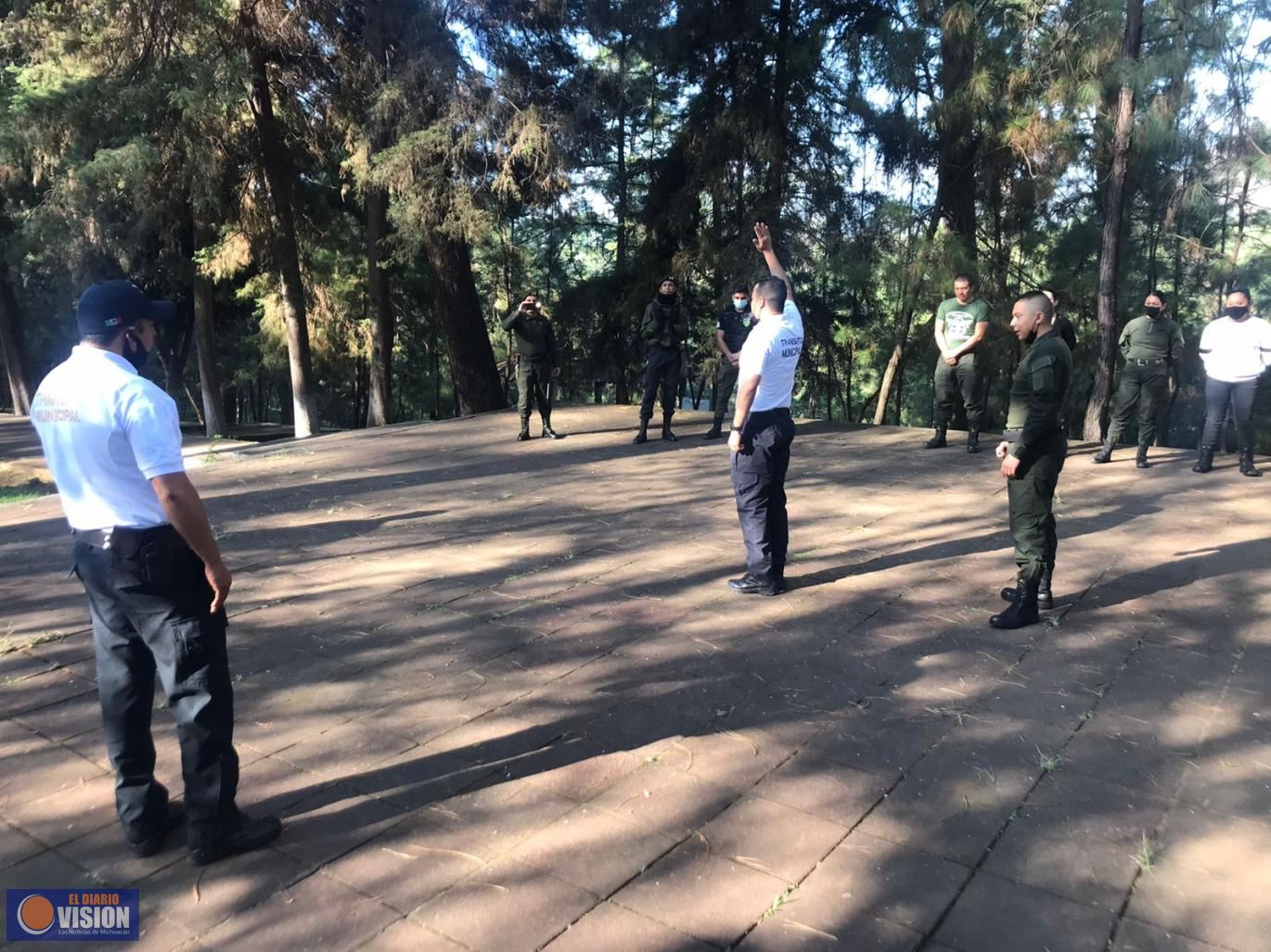 SSPTYVM imparte plática sobre técnicas de control de tránsito vehicular y peatonal