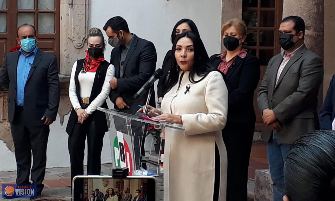 Los priistas vamos por un presupuesto que beneficie a todos los michoacanos: Adriana Campos 