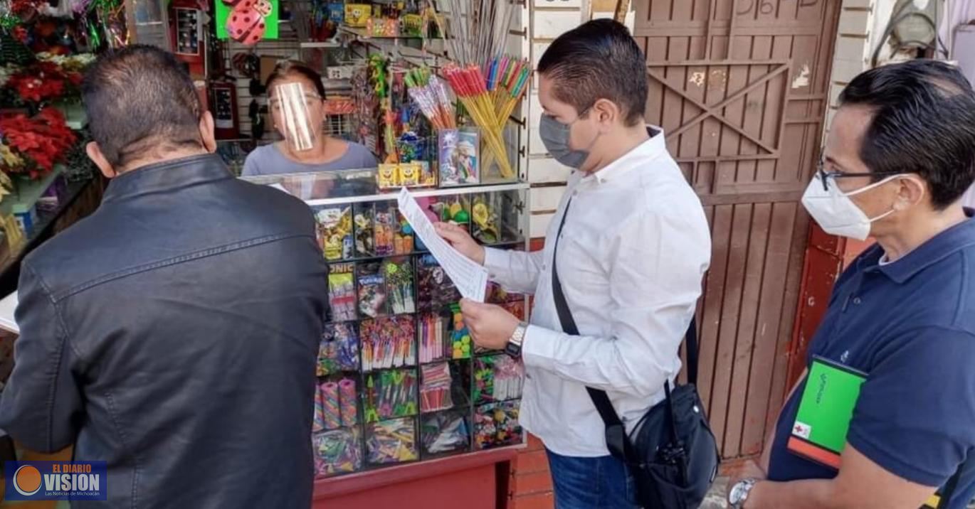 Intenso operativo para revisión de venta de pirotecnia