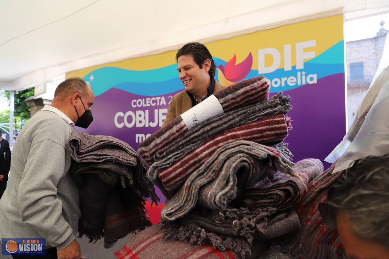 Con meta superada, Colecta 2021 “Cobijemos Morelia” logró más de 9 mil cobijas