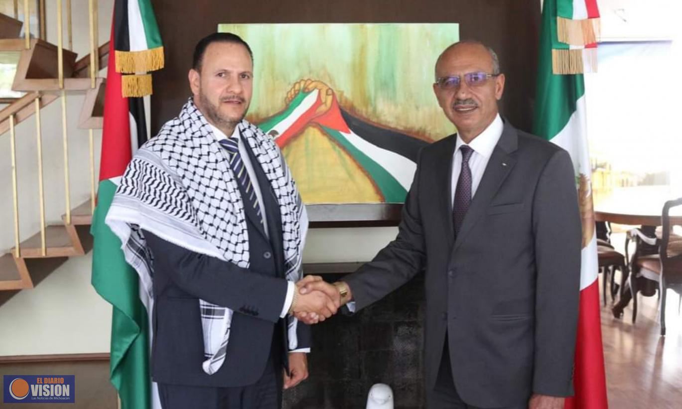 Mauricio Prieto, se reunió con el Excelentísimo Sr. Mohamed Saadat, Embajador de Palestina