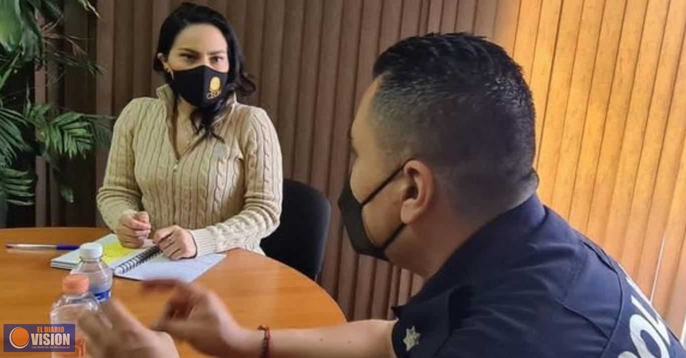 CEDH capacitará a personal de la Policía Municipal de Pátzcuaro 