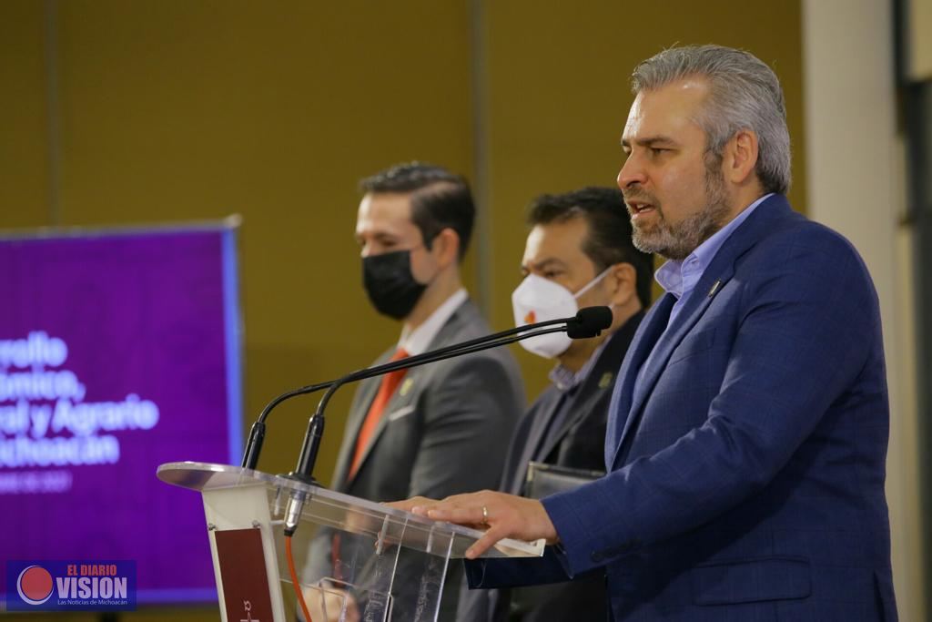 Michoacán avanza hacia la reactivación económica: Bedolla