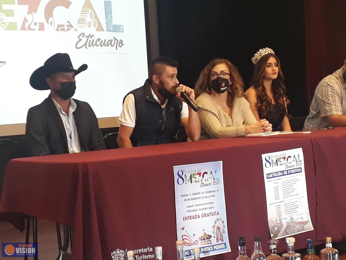 Anuncian actividades del 8.ª Festival del Mezcal Etúcuaro 2021