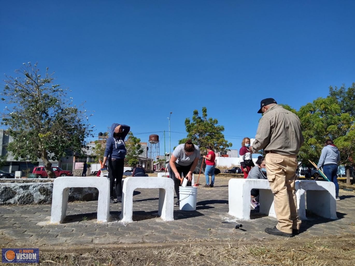 De la mano de las y los morelianos, Gobierno Municipal devuelve el brillo a espacios públicos