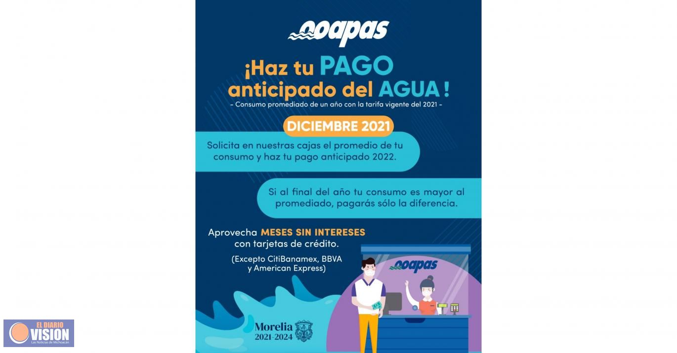 Este lunes inicia el Pago Anticipado en el OOAPAS