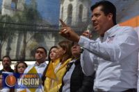 Mitin en la Plaza principal