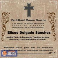 Ante el fallecimiento de Eliseo Delgado