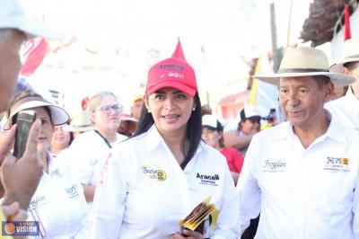 Mujeres y hombres de Villamar, ¡van con todo por el rescate de México!: Araceli Saucedo