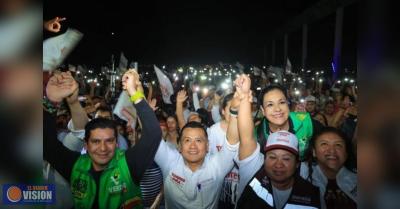 Ante cientos de morelianos, Torres Piña llama al voto masivo en favor de la 4T