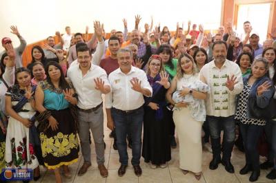 Comunidades purépechas de la región lacustre de Pátzcuaro se suman a Raúl Morón