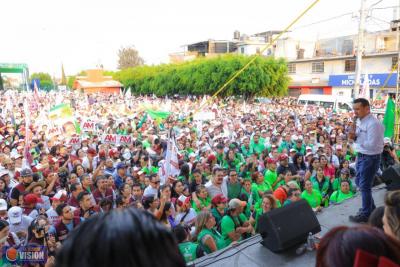 Torres Piña cierra campaña ante más de 10 mil almas en la colonia Solidaridad