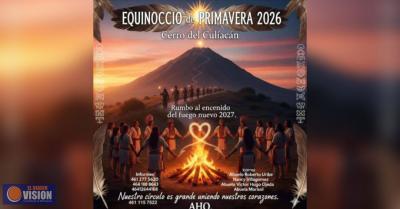 Todo listo para la ceremonia prehispánica del Equinoccio de Primavera en el cerro del Culiacán 